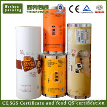 export nut plastic foil packaging roll film , coffee roll film for packing , plastic package foil film